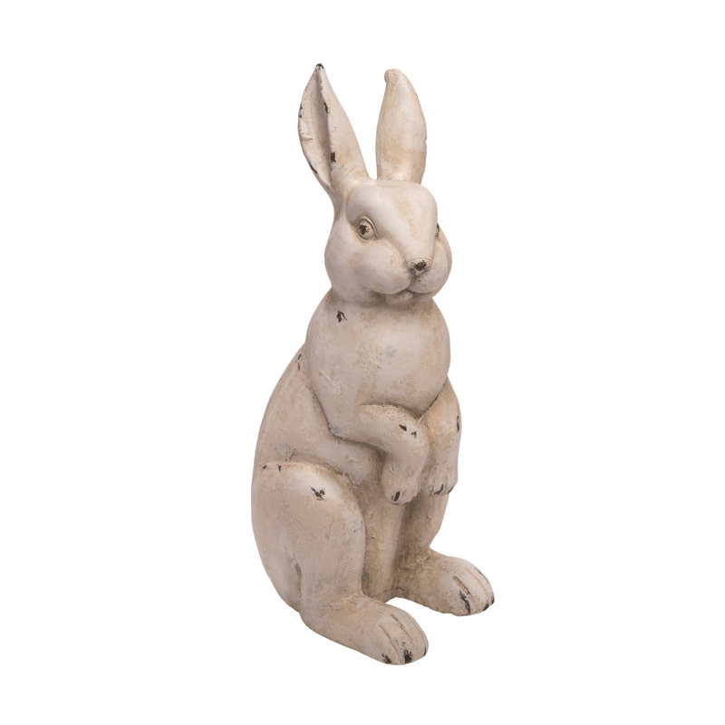 The Holiday Aisle® Resin Easter Standing Bunny Statuette Wayfair